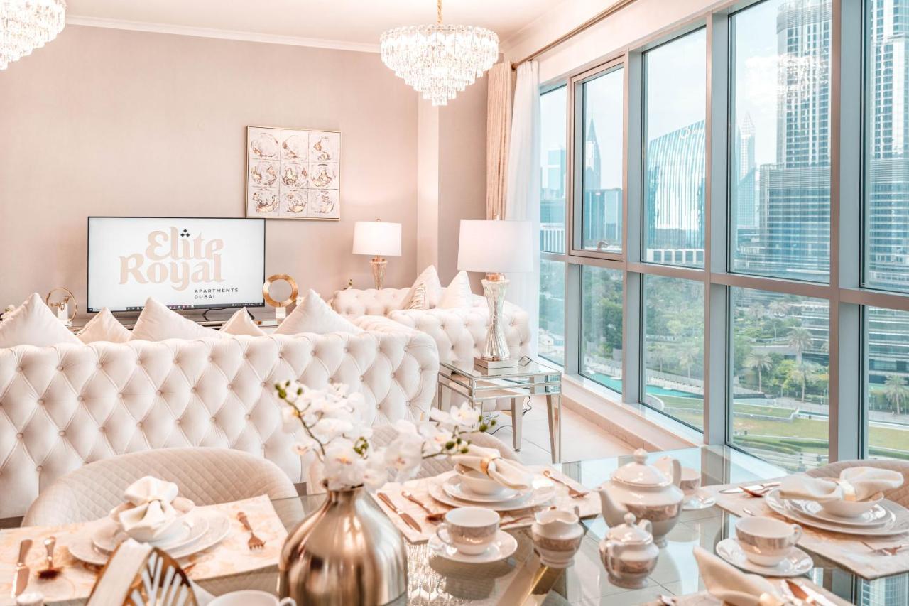 Elite Royal Apartment - Full Burj Khalifa & Fountain View - Emperor 두바이 외부 사진